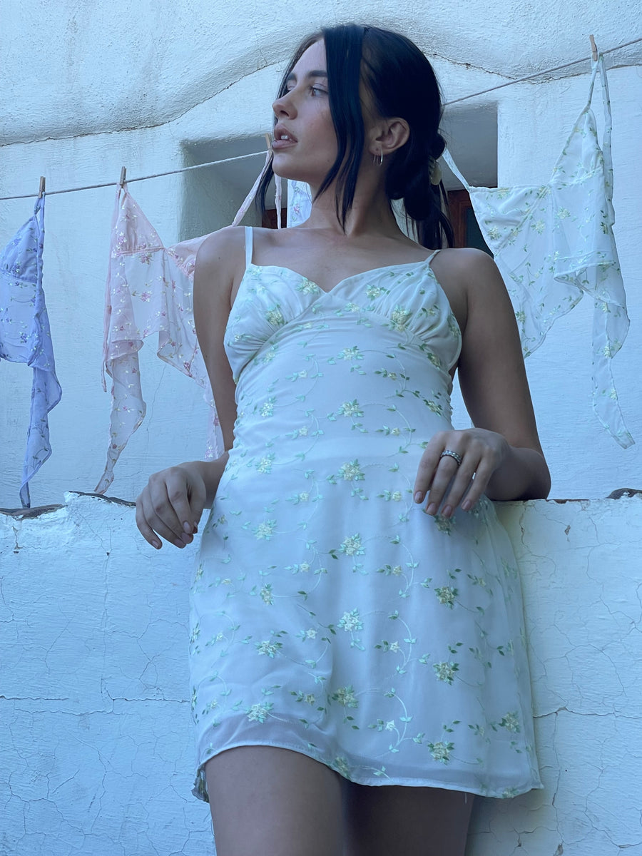 finesse flora flower mini dress Lined Flora Mini Dress