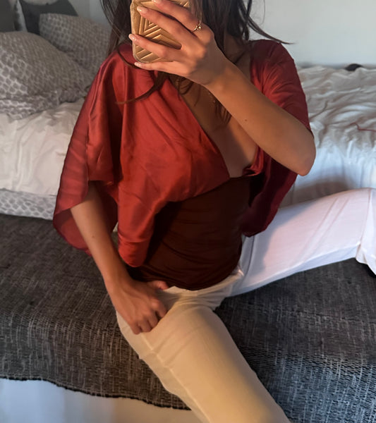 Orange Elisé top