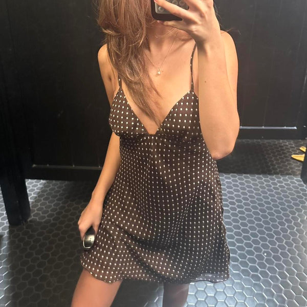 Michelangelo Polkadot Mini Dress