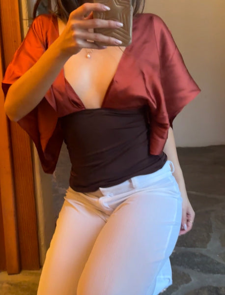 Orange Elisé top