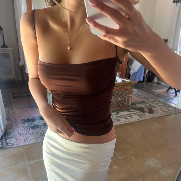 Valentina Top In Brown