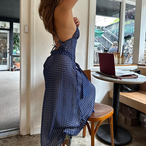 Michelangelo Polka Dot Midi Dress