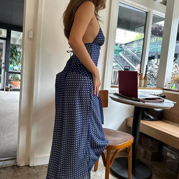 Michelangelo Polka Dot Midi Dress