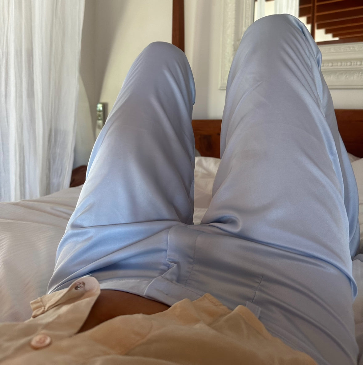 Aure Pants in Blue Iris