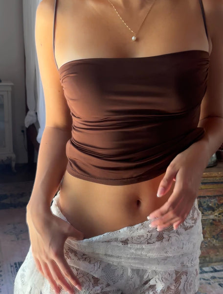 Valentina Top In Brown