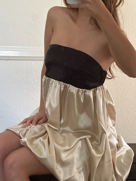 Beige Marigold mini dress