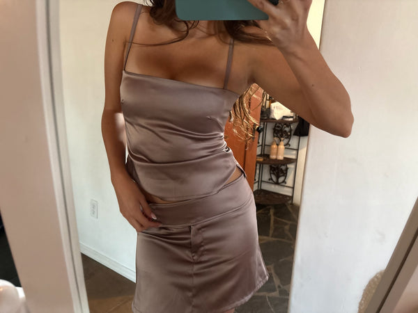 Perlé Top in dark lavender