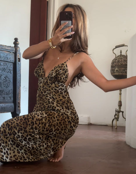 Leopard de marly Midi Dress