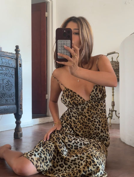 Leopard de marly Midi Dress