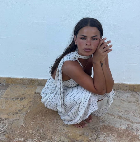 Michelangelo Polka Dot Midi Dress