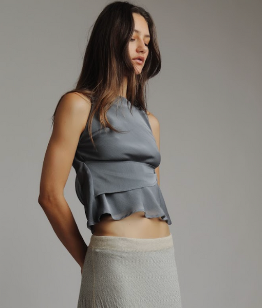 The Angèle Top - Oceano Blue