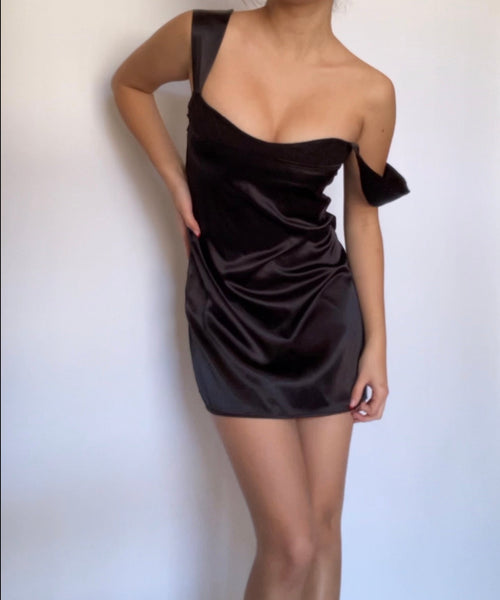Black Bisous Mini Dress