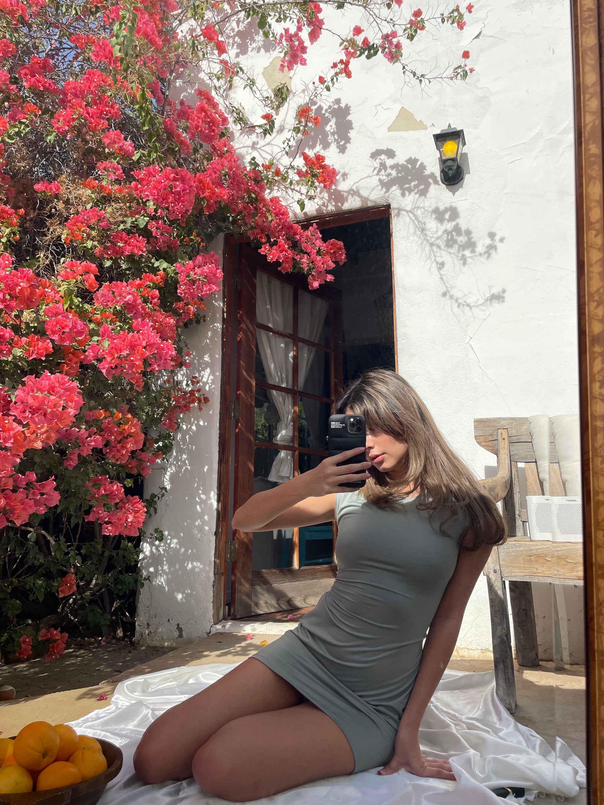 pandora mini dress PANDORA FLOWER BACK MINI DRESS